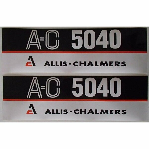 Aftermarket New Hood Decal Set Fits Allis Chalmers Tractor 5040 AC5040